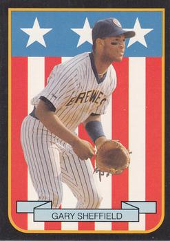 1989 Pacific Cards & Comics American Flag Series II (unlicensed) #9 Gary Sheffield Front