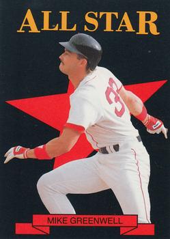 1989 Pacific Cards & Comics All-Stars (unlicensed) #11 Mike Greenwell Front