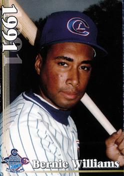 2006 Columbus Clippers Program Cards #NNO Bernie Williams Front