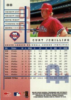 1998 Leaf Rookies & Stars #88 Curt Schilling Back