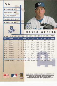1998 Leaf Rookies & Stars #96 Kevin Appier Back