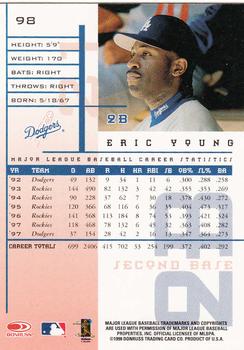 1998 Leaf Rookies & Stars #98 Eric Young Back