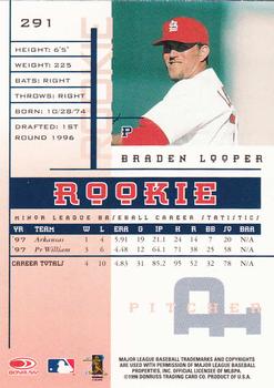 1998 Leaf Rookies & Stars #291 Braden Looper Back