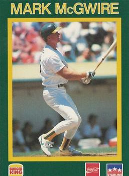 1989 Starline Burger King Promos #NNO Mark McGwire Front