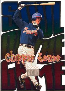 1999 SkyBox Premium - Soul of the Game #3SG Chipper Jones  Front