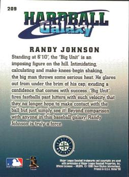 1998 Metal Universe #209 Randy Johnson Back
