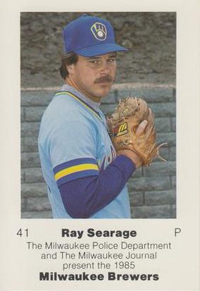 1985 Milwaukee Brewers Police #NNO Ray Searage Front