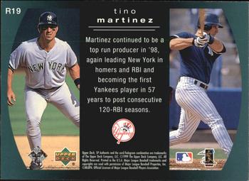 1999 SP Authentic - Reflections #R19 Tino Martinez  Back
