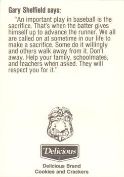 1991 Milwaukee Brewers Police #NNO Gary Sheffield Back