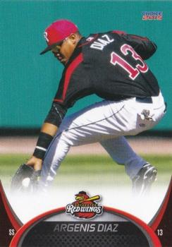 2015 Choice Rochester Red Wings #8 Argenis Diaz Front