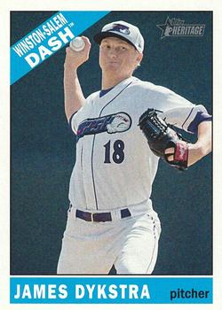 2015 Topps Heritage Minor League - Gum Damage #54 James Dykstra Front