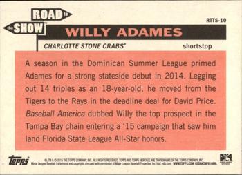 2015 Topps Heritage Minor League - The Road to the Show #RTTS-10 Willy Adames Back