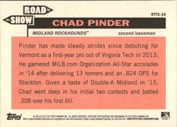 2015 Topps Heritage Minor League - The Road to the Show #RTTS-26 Chad Pinder Back