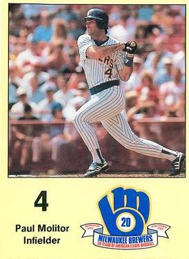 1989 Milwaukee Brewers Yearbook #NNO Paul Molitor Front