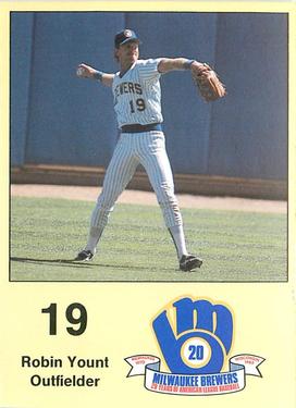 1989 Milwaukee Brewers Yearbook #NNO Robin Yount Front