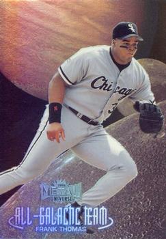1998 Metal Universe - All-Galactic Team #2 AGT Frank Thomas Front
