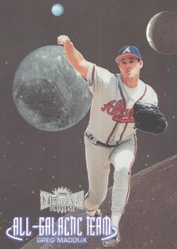 1998 Metal Universe - All-Galactic Team #12 AGT Greg Maddux Front