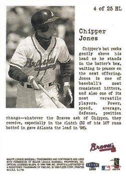1999 Sports Illustrated - Headliners #4HL Chipper Jones  Back
