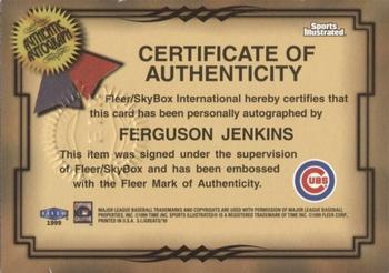 1999 Sports Illustrated Greats of the Game - Autographs #NNO Fergie Jenkins Back