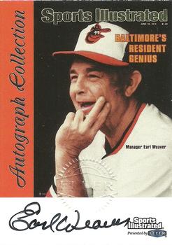 1999 Sports Illustrated Greats of the Game - Autographs #NNO Earl Weaver Front