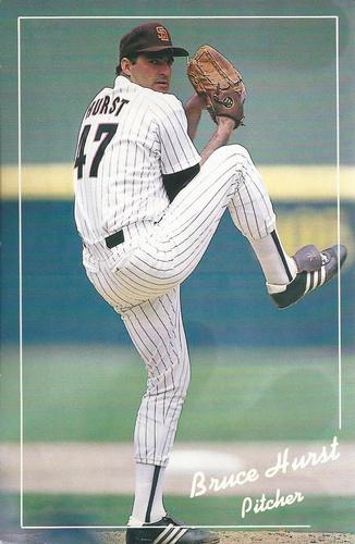 1989 San Diego Padres Postcards #NNO Bruce Hurst Front
