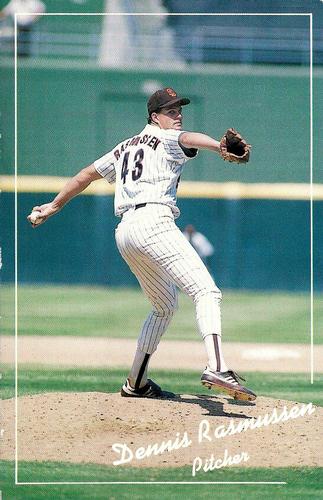 1989 San Diego Padres Postcards #NNO Dennis Rasmussen Front