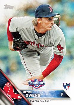 2016 Topps Opening Day #OD-167 Henry Owens Front