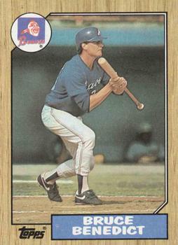 1987 Topps #186 Bruce Benedict Front
