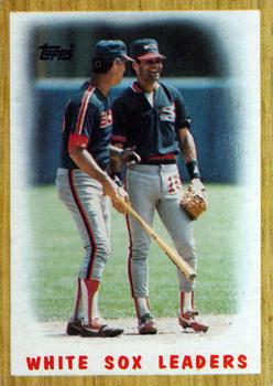 1987 Topps #356 White Sox Leaders Front
