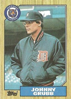 1987 Topps #384 Johnny Grubb Front