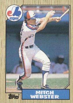 1987 Topps #442 Mitch Webster Front