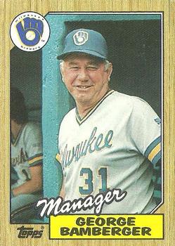 1987 Topps #468 George Bamberger Front