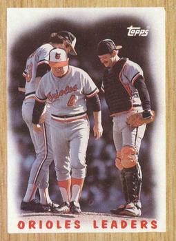 1987 Topps #506 Orioles Leaders Front