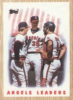1987 Topps #556 Angels Leaders Front
