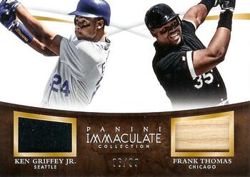 2015 Panini Immaculate Collection - Immaculate Dual Players #6 Frank Thomas / Ken Griffey Jr. Front