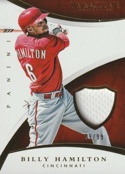 2015 Panini Immaculate Collection - Immaculate Swatches #29 Billy Hamilton Front