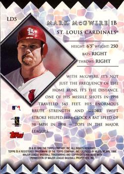 1999 Topps - Lords of the Diamond #LD5 Mark McGwire Back