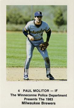 1983 Milwaukee Brewers Police - Winneconne Police Department #NNO Paul Molitor Front