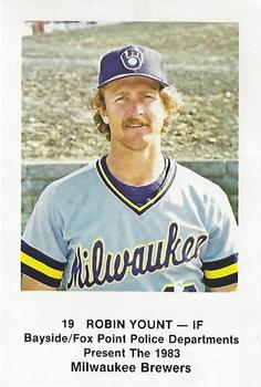 1983 Milwaukee Brewers Police - Bayside / Fox Point Police Departments #NNO Robin Yount Front
