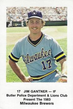 1983 Milwaukee Brewers Police - Butler Police Department #NNO Jim Gantner Front