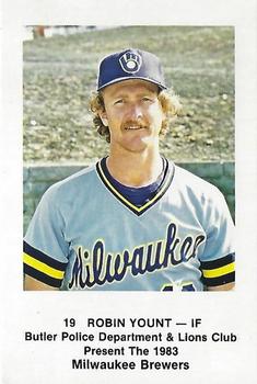 1983 Milwaukee Brewers Police - Butler Police Department #NNO Robin Yount Front