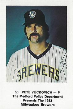1983 Milwaukee Brewers Police - Medford Police Department #NNO Pete Vuckovich Front