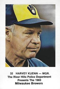 1983 Milwaukee Brewers Police - River Hills Police Department #NNO Harvey Kuenn Front