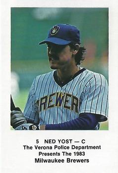 1983 Milwaukee Brewers Police - Verona Police Department #NNO Ned Yost Front