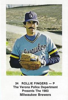 1983 Milwaukee Brewers Police - Verona Police Department #NNO Rollie Fingers Front