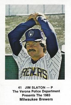 1983 Milwaukee Brewers Police - Verona Police Department #NNO Jim Slaton Front