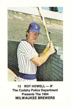 1984 Milwaukee Brewers Police - Cudahy Police Department #NNO Roy Howell Front