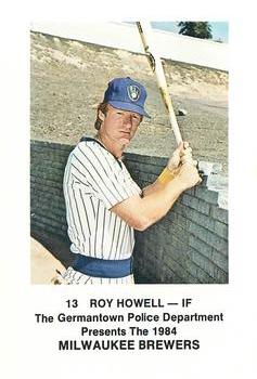 1984 Milwaukee Brewers Police - Germantown Police Department #NNO Roy Howell Front