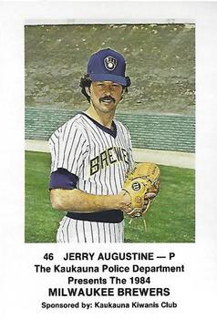 1984 Milwaukee Brewers Police - Kaukauna Police Department #NNO Jerry Augustine Front