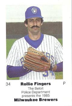 1985 Milwaukee Brewers Police - Beloit Police Department #NNO Rollie Fingers Front